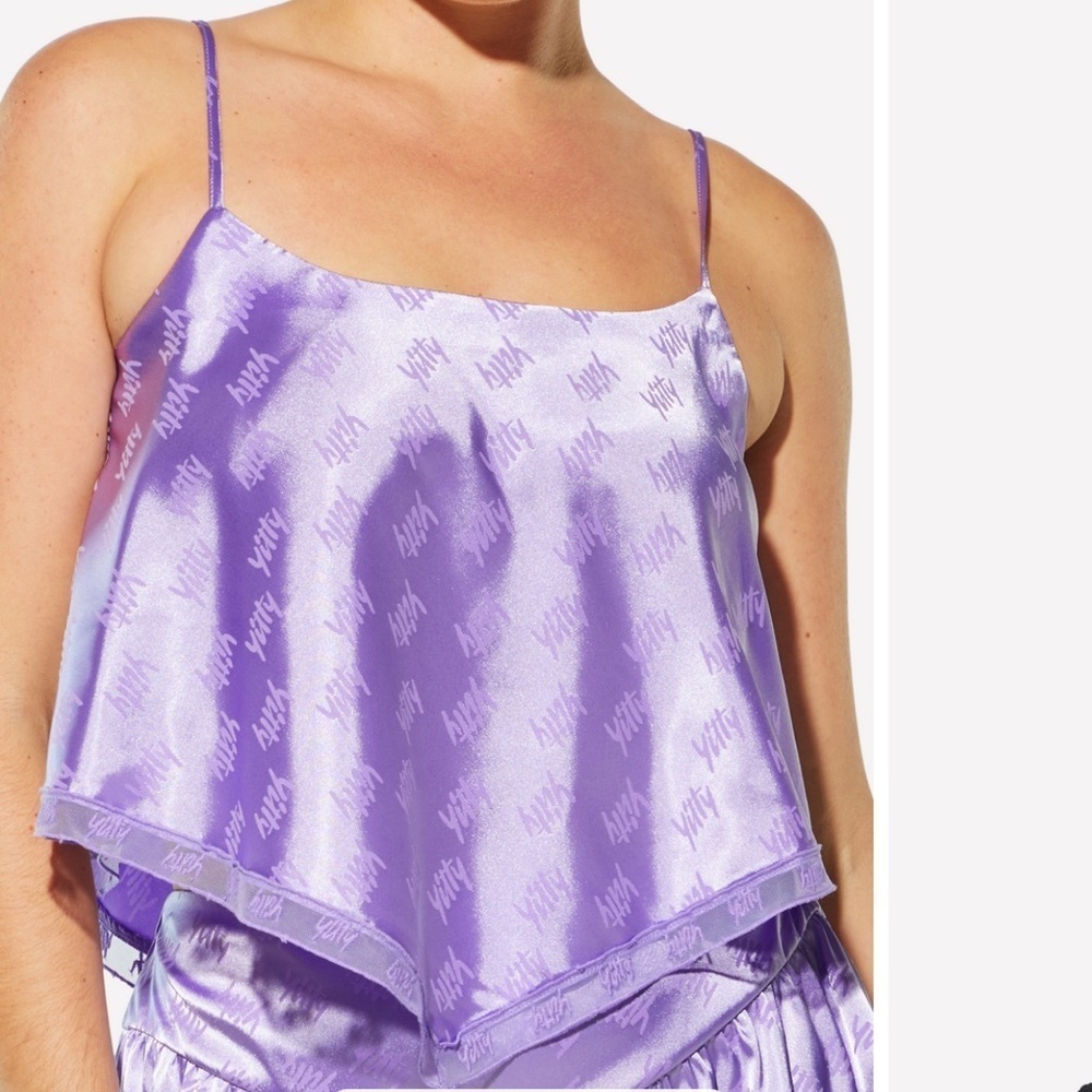 YITTY Sattin Pretty Flowy Camisole in Tempo Lavender